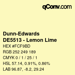 Color code: Dunn-Edwards - DE5513 - Lemon Lime | qconv.com