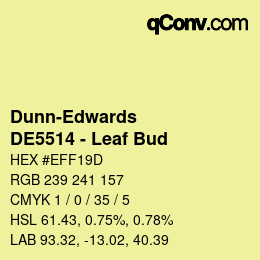 Farbcode: Dunn-Edwards - DE5514 - Leaf Bud | qconv.com