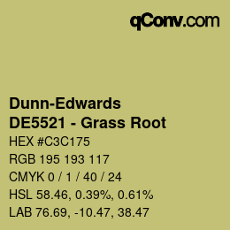 Color code: Dunn-Edwards - DE5521 - Grass Root | qconv.com