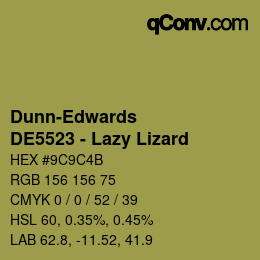 Code couleur: Dunn-Edwards - DE5523 - Lazy Lizard | qconv.com