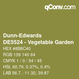 カラーコード: Dunn-Edwards - DE5524 - Vegetable Garden | qconv.com