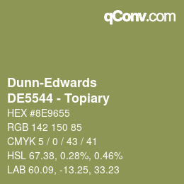 カラーコード: Dunn-Edwards - DE5544 - Topiary | qconv.com