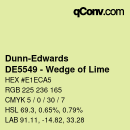 カラーコード: Dunn-Edwards - DE5549 - Wedge of Lime | qconv.com