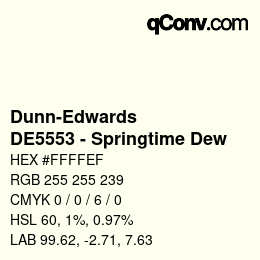 Color code: Dunn-Edwards - DE5553 - Springtime Dew | qconv.com