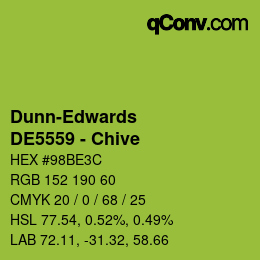 カラーコード: Dunn-Edwards - DE5559 - Chive  | qconv.com