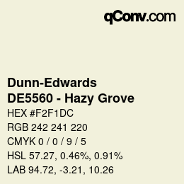 Código de color: Dunn-Edwards - DE5560 - Hazy Grove | qconv.com