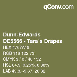 カラーコード: Dunn-Edwards - DE5566 - Tara´s Drapes | qconv.com