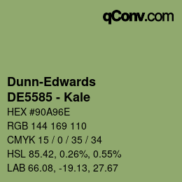 Color code: Dunn-Edwards - DE5585 - Kale | qconv.com