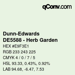 カラーコード: Dunn-Edwards - DE5588 - Herb Garden | qconv.com