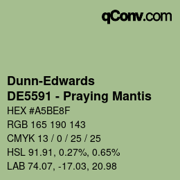 Color code: Dunn-Edwards - DE5591 - Praying Mantis | qconv.com