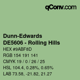 Color code: Dunn-Edwards - DE5606 - Rolling Hills | qconv.com