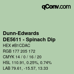 Color code: Dunn-Edwards - DE5611 - Spinach Dip | qconv.com