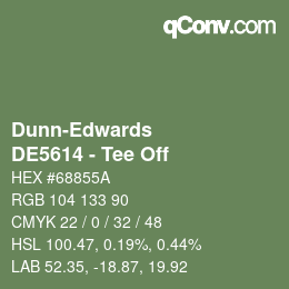 Color code: Dunn-Edwards - DE5614 - Tee Off | qconv.com