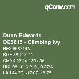 Código de color: Dunn-Edwards - DE5615 - Climbing Ivy | qconv.com