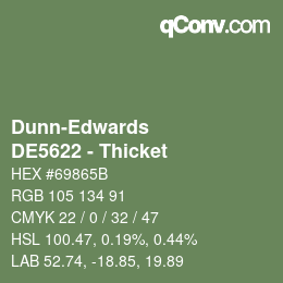 Color code: Dunn-Edwards - DE5622 - Thicket | qconv.com