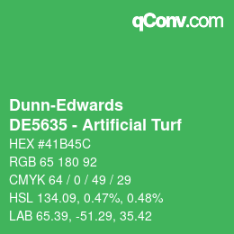 Color code: Dunn-Edwards - DE5635 - Artificial Turf | qconv.com