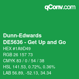 Color code: Dunn-Edwards - DE5636 - Get Up and Go | qconv.com