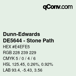Code couleur: Dunn-Edwards - DE5644 - Stone Path | qconv.com