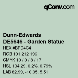 Color code: Dunn-Edwards - DE5646 - Garden Statue | qconv.com