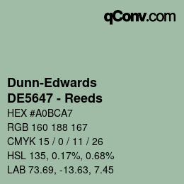 カラーコード: Dunn-Edwards - DE5647 - Reeds | qconv.com