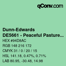 カラーコード: Dunn-Edwards - DE5661 - Peaceful Pastures | qconv.com