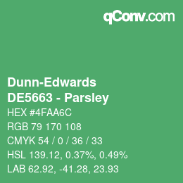 Color code: Dunn-Edwards - DE5663 - Parsley | qconv.com