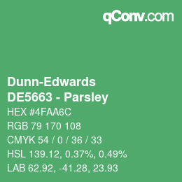 Código de color: Dunn-Edwards - DE5663 - Parsley | qconv.com