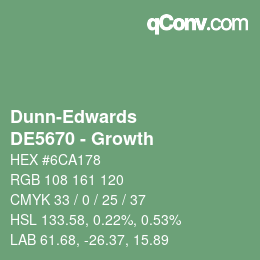 カラーコード: Dunn-Edwards - DE5670 - Growth | qconv.com