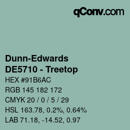 Color code: Dunn-Edwards - DE5710 - Treetop | qconv.com