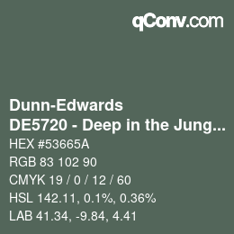 Farbcode: Dunn-Edwards - DE5720 - Deep in the Jungle | qconv.com