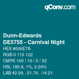 Color code: Dunn-Edwards - DE5755 - Carnival Night | qconv.com