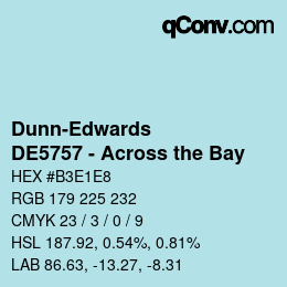 Color code: Dunn-Edwards - DE5757 - Across the Bay | qconv.com