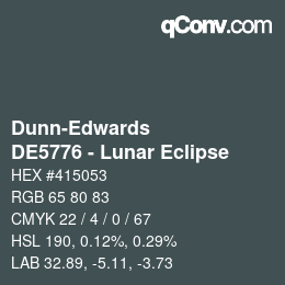 カラーコード: Dunn-Edwards - DE5776 - Lunar Eclipse | qconv.com