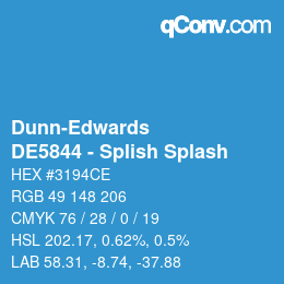 カラーコード: Dunn-Edwards - DE5844 - Splish Splash | qconv.com
