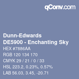 Farbcode: Dunn-Edwards - DE5900 - Enchanting Sky | qconv.com
