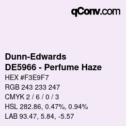 カラーコード: Dunn-Edwards - DE5966 - Perfume Haze | qconv.com