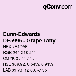 Code couleur: Dunn-Edwards - DE5995 - Grape Taffy | qconv.com