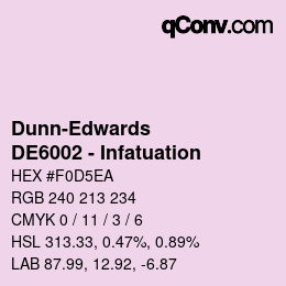 Color code: Dunn-Edwards - DE6002 - Infatuation | qconv.com