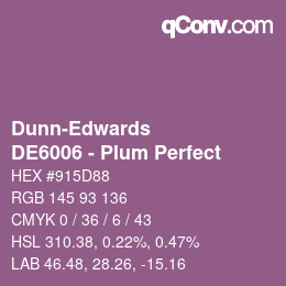 Color code: Dunn-Edwards - DE6006 - Plum Perfect | qconv.com