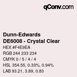 カラーコード: Dunn-Edwards - DE6008 - Crystal Clear | qconv.com