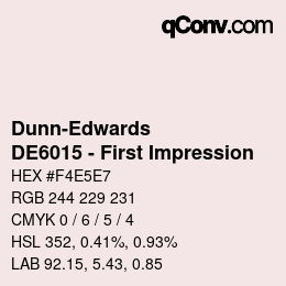 Color code: Dunn-Edwards - DE6015 - First Impression | qconv.com