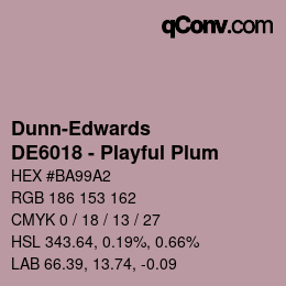 Código de color: Dunn-Edwards - DE6018 - Playful Plum | qconv.com