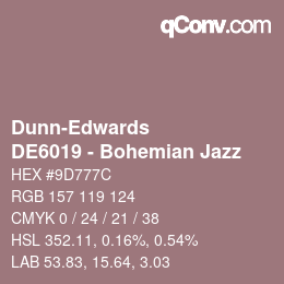 Color code: Dunn-Edwards - DE6019 - Bohemian Jazz | qconv.com