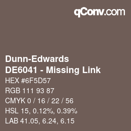 Farbcode: Dunn-Edwards - DE6041 - Missing Link | qconv.com