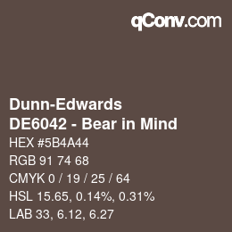 Color code: Dunn-Edwards - DE6042 - Bear in Mind | qconv.com