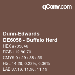 Código de color: Dunn-Edwards - DE6056 - Buffalo Herd | qconv.com