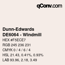 カラーコード: Dunn-Edwards - DE6064 - Windmill | qconv.com