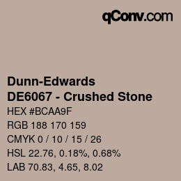 Farbcode: Dunn-Edwards - DE6067 - Crushed Stone | qconv.com