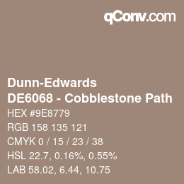 Código de color: Dunn-Edwards - DE6068 - Cobblestone Path | qconv.com