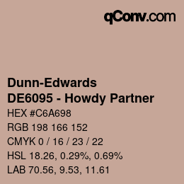Color code: Dunn-Edwards - DE6095 - Howdy Partner | qconv.com